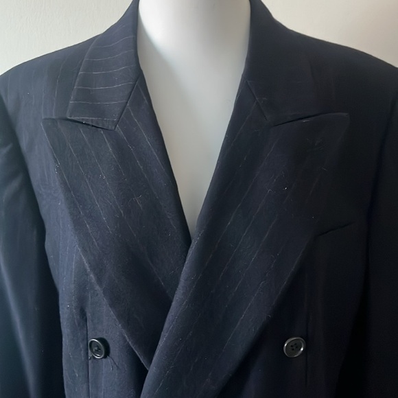 Burburrys men’s Wool Cashmere Double Breasted Jacket Size 48 - Picture 2 of 15